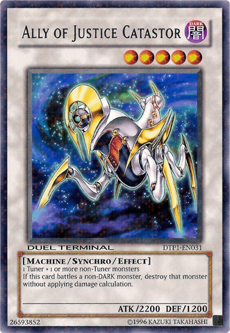 Ally of Justice Catastor [DTP1-EN031] Rare Yu-Gi-Oh!