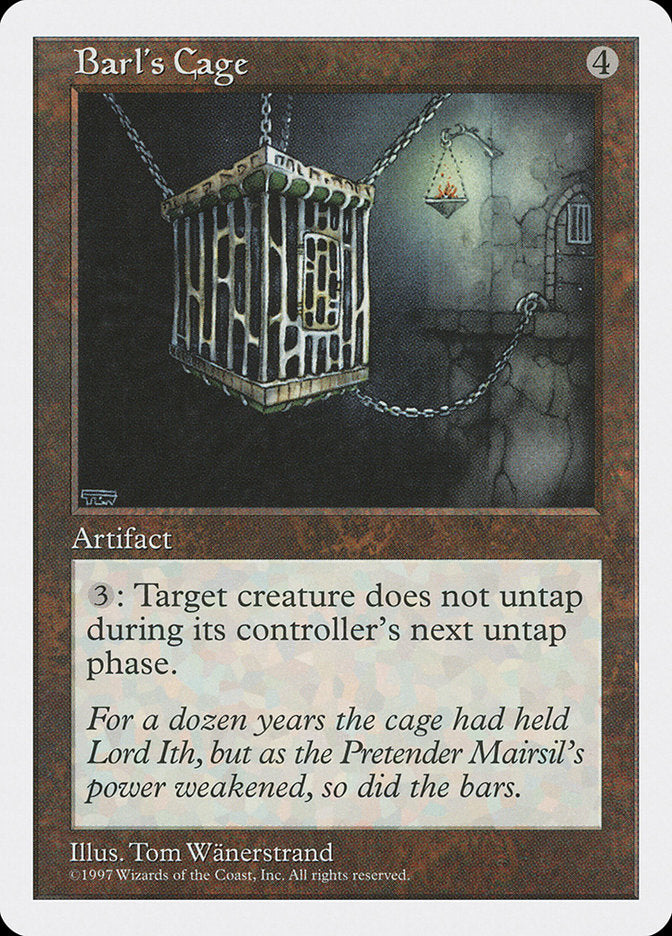 Barl's Cage [Fifth Edition] Magic: The Gathering