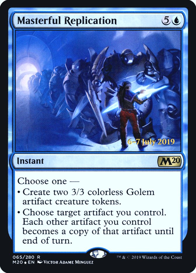 Masterful Replication [Core Set 2020 Prerelease Promos] Magic: The Gathering