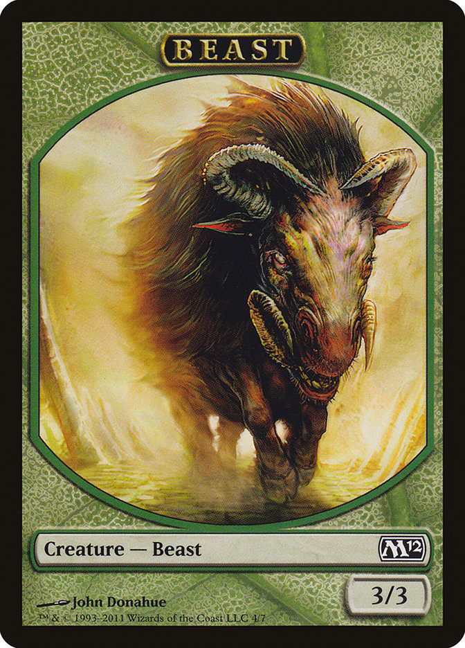 Beast Token [Magic 2012 Tokens] Magic: The Gathering