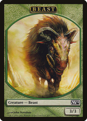 Beast Token [Magic 2012 Tokens] Magic: The Gathering