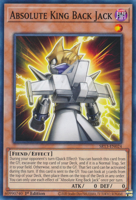Absolute King Back Jack [SR13-EN024] Common Yu-Gi-Oh!