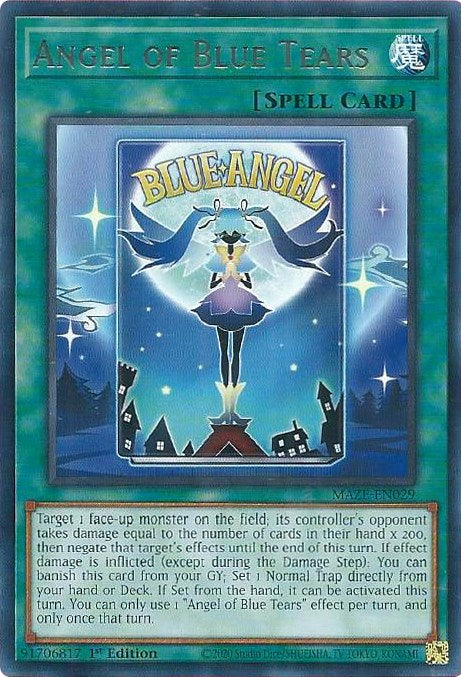 Angel of Blue Tears [MAZE-EN029] Rare Yu-Gi-Oh!