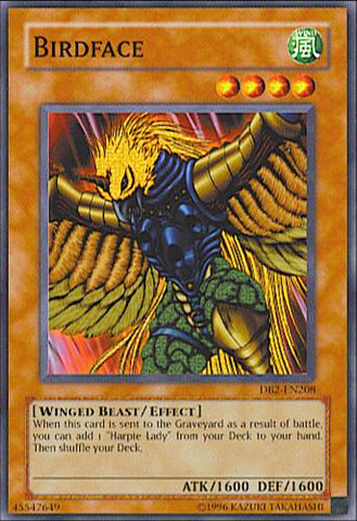 Birdface [DB2-EN208] Common Yu-Gi-Oh!