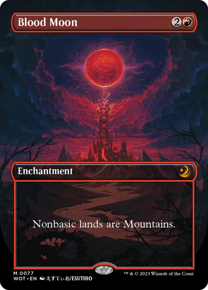 Blood Moon (Anime Borderless) [Wilds of Eldraine: Enchanting Tales] Magic: The Gathering