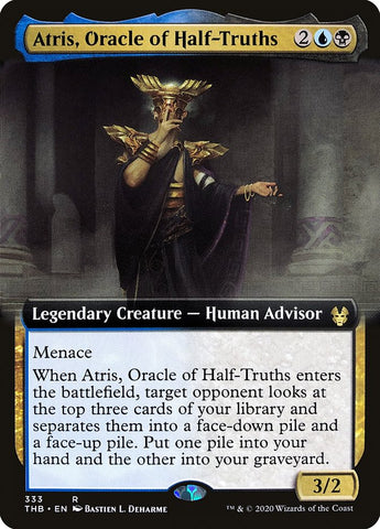 Atris, Oracle of Half-Truths (Extended Art) [Theros Beyond Death] Magic: The Gathering