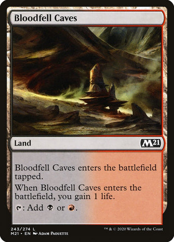 Bloodfell Caves [Core Set 2021] Magic: The Gathering
