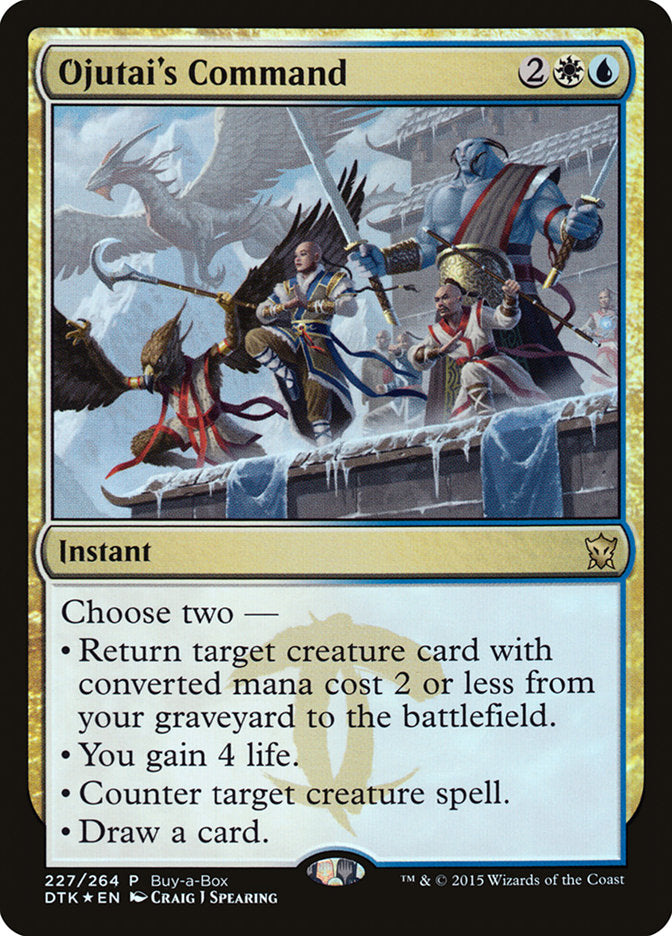 Ojutai's Command (Buy-A-Box) [Dragons of Tarkir Promos] Magic: The Gathering
