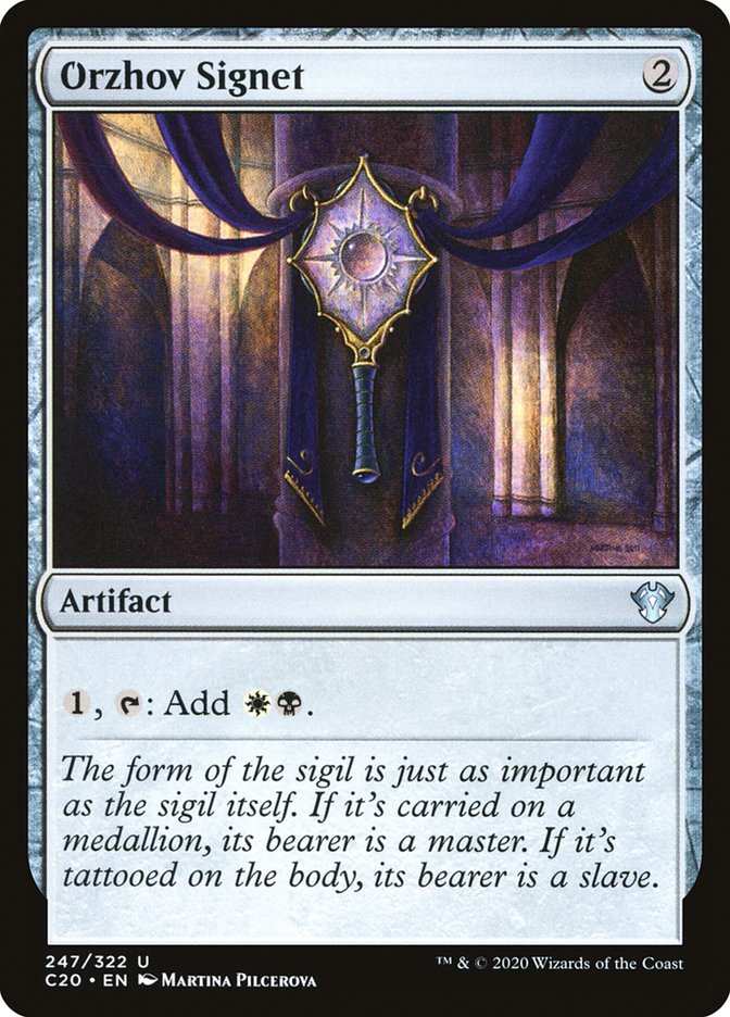 Orzhov Signet [Commander 2020] Magic: The Gathering
