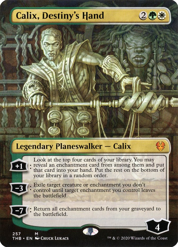 Calix, Destiny's Hand (Borderless) [Theros Beyond Death] Magic: The Gathering
