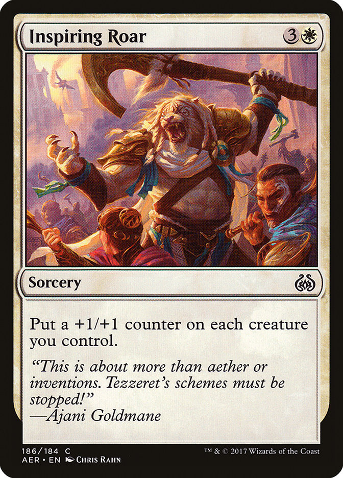Inspiring Roar [Aether Revolt] Magic: The Gathering