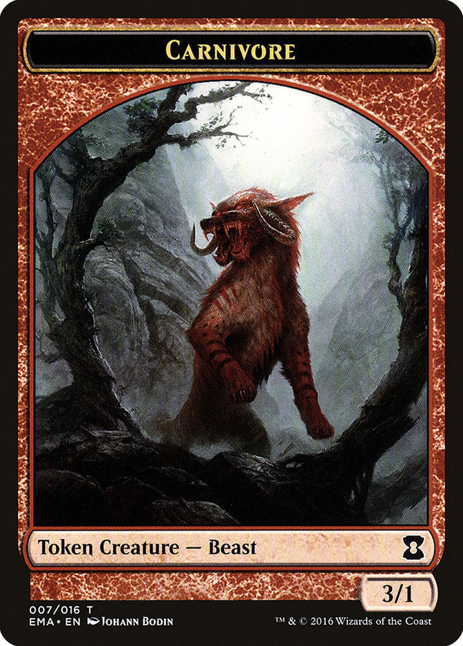 Carnivore Token [Eternal Masters Tokens] Magic: The Gathering