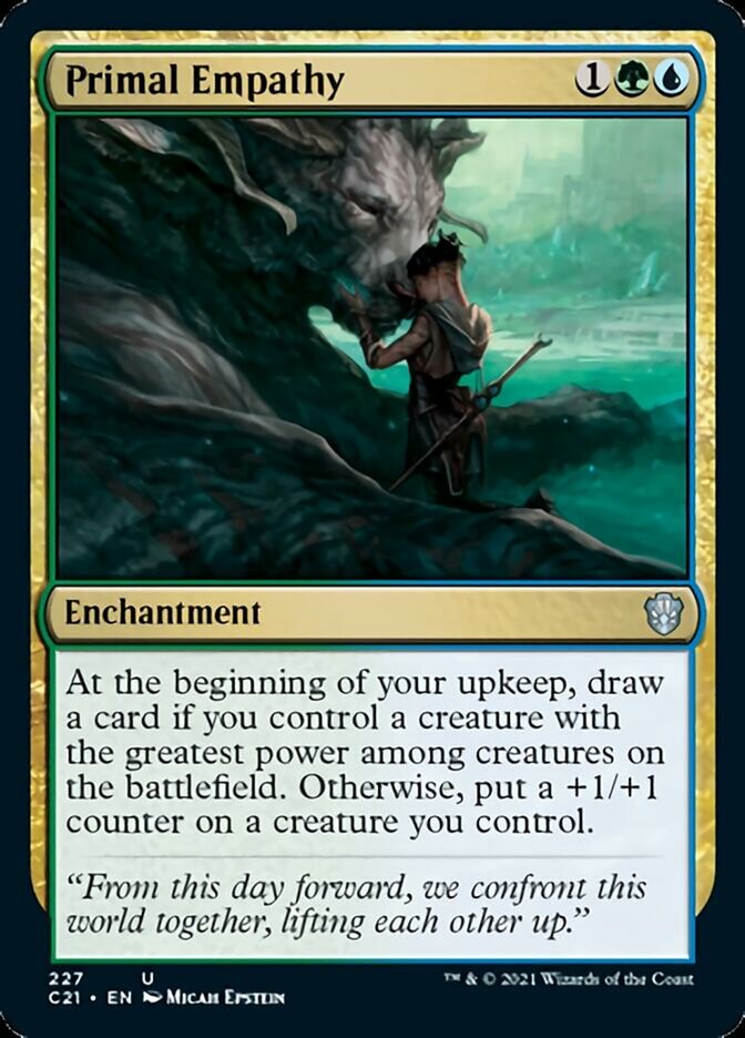 Primal Empathy [Commander 2021] Magic: The Gathering