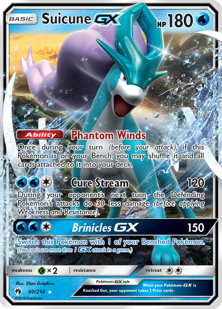 Suicune GX (60/214) [Sun & Moon: Lost Thunder]