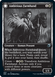 Ambitious Farmhand // Seasoned Cathar [Innistrad: Double Feature] Magic: The Gathering