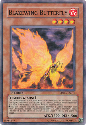Blazewing Butterfly [SDWS-EN012] Common Yu-Gi-Oh!