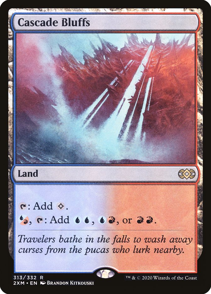 Cascade Bluffs [Double Masters] Magic: The Gathering