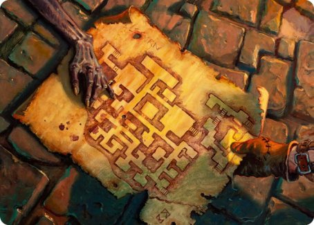 Dungeon Map Art Card [Dungeons & Dragons: Adventures in the Forgotten Realms Art Series] Magic: The Gathering