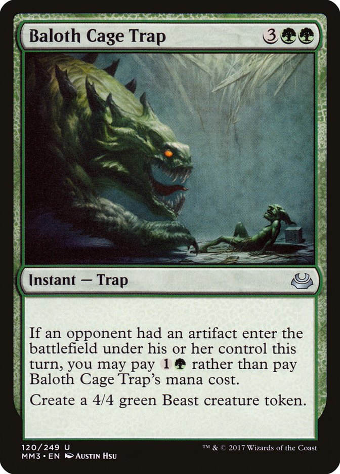 Baloth Cage Trap [Modern Masters 2017] Magic: The Gathering