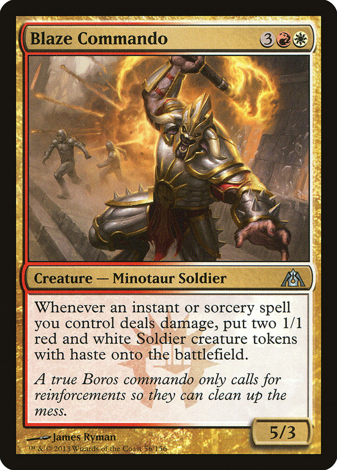 Blaze Commando [Dragon's Maze] Magic: The Gathering