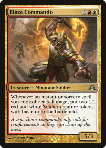 Blaze Commando [Dragon's Maze] Magic: The Gathering