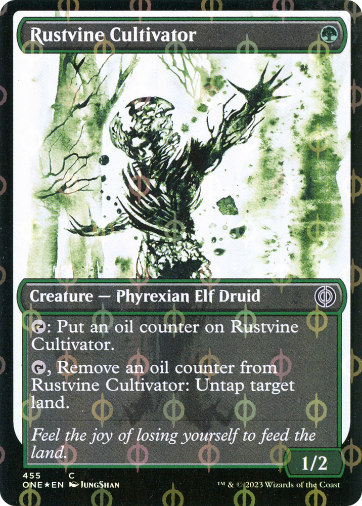 Rustvine Cultivator (Showcase Ichor Step-and-Compleat Foil) [Phyrexia: All Will Be One] Magic: The Gathering