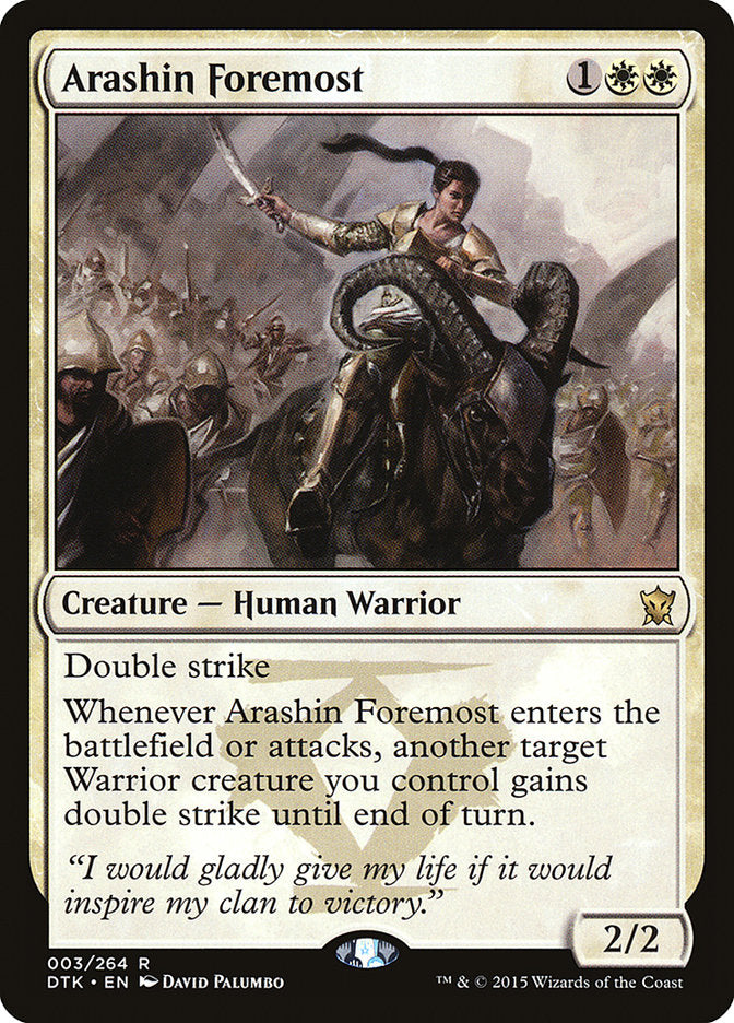 Arashin Foremost [Dragons of Tarkir] Magic: The Gathering