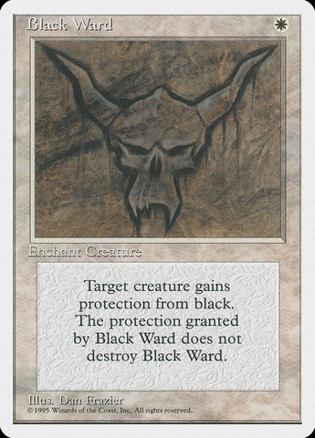 Black Ward [Fourth Edition] Magic: The Gathering