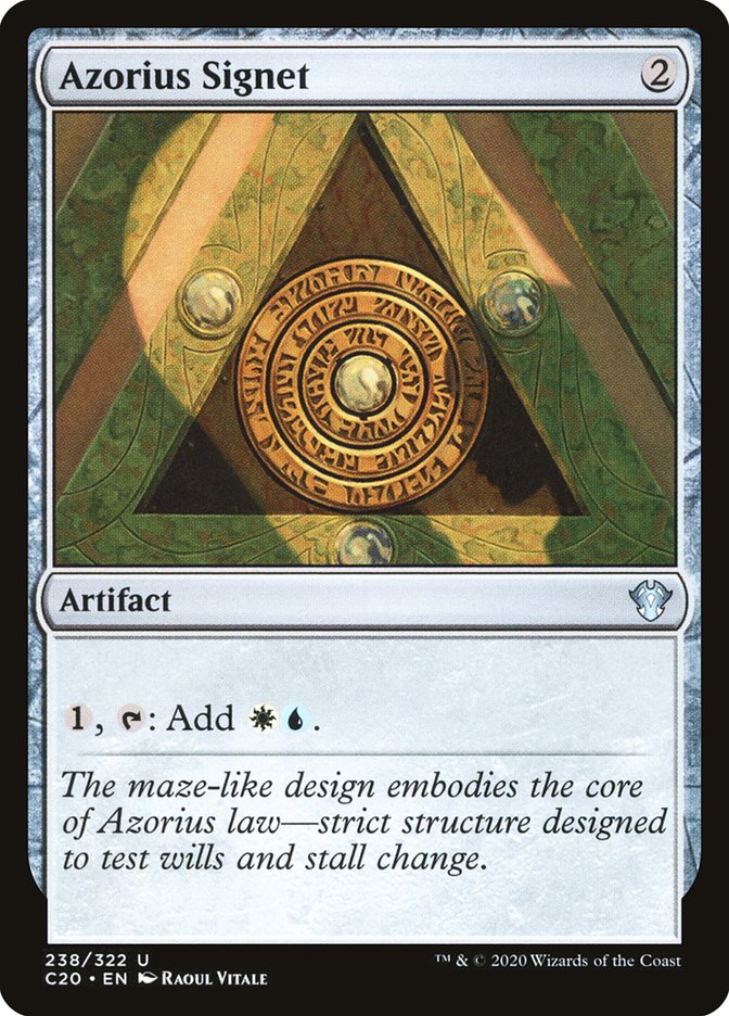 Azorius Signet [Commander 2020] Magic: The Gathering