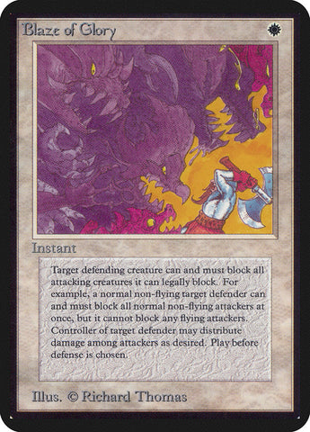 Blaze of Glory [Alpha Edition] Magic: The Gathering