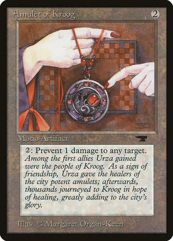 Amulet of Kroog [Antiquities] Magic: The Gathering