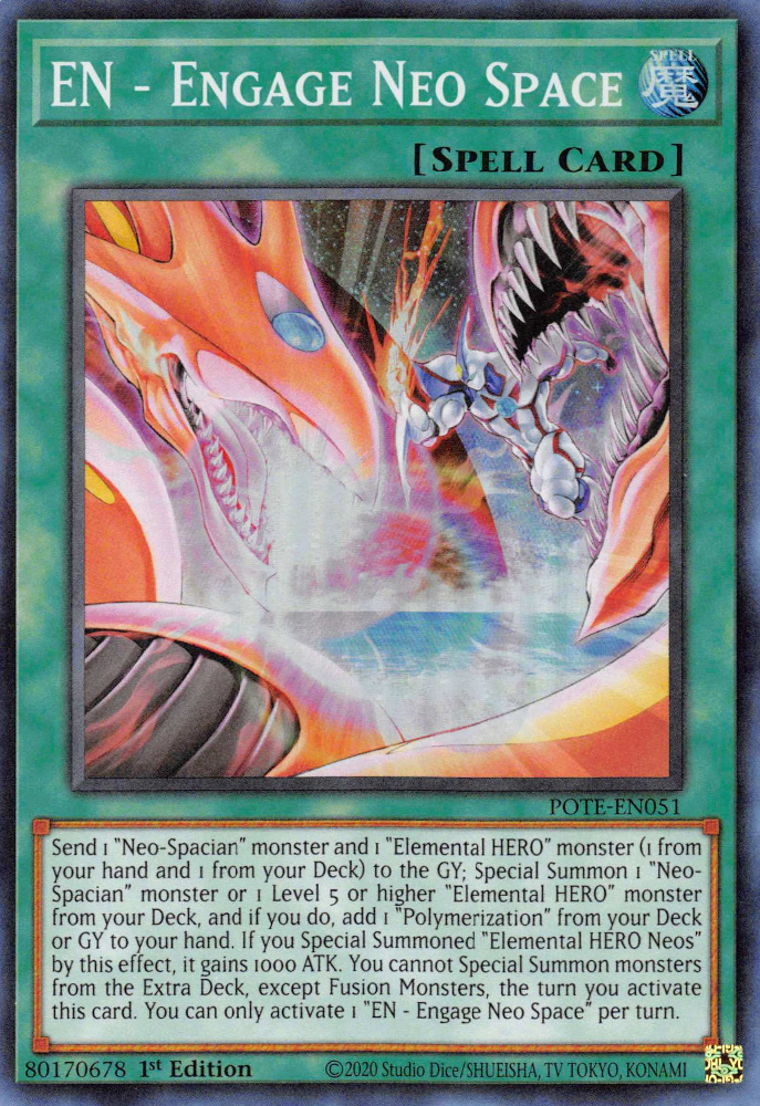 EN - Engage Neo Space [POTE-EN051] Super Rare Yu-Gi-Oh!