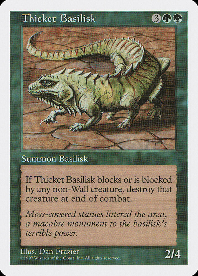 Thicket Basilisk [Fifth Edition] Magic: The Gathering