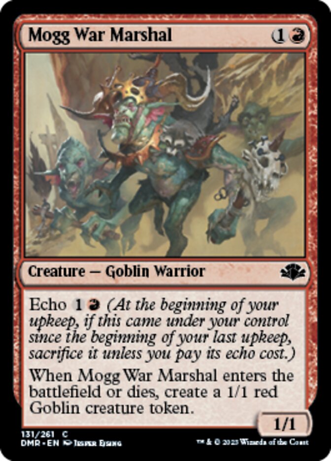 Mogg War Marshal [Dominaria Remastered] Magic: The Gathering