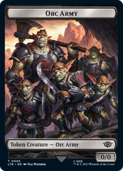 Orc Army (06) // Orc Army (05) Double-Sided Token [The Lord of the Rings: Tales of Middle-Earth Tokens] Magic: The Gathering