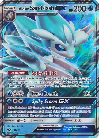 Alolan Sandslash GX (SM236) (Jumbo Card) [Sun & Moon: Black Star Promos] Pokémon