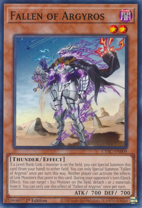 Fallen of Argyros [CYAC-EN009] Common Yu-Gi-Oh!