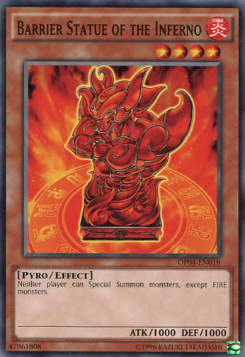 Barrier Statue of the Inferno [OP04-EN018] Common Yu-Gi-Oh!
