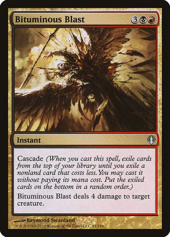 Bituminous Blast [Archenemy] Magic: The Gathering