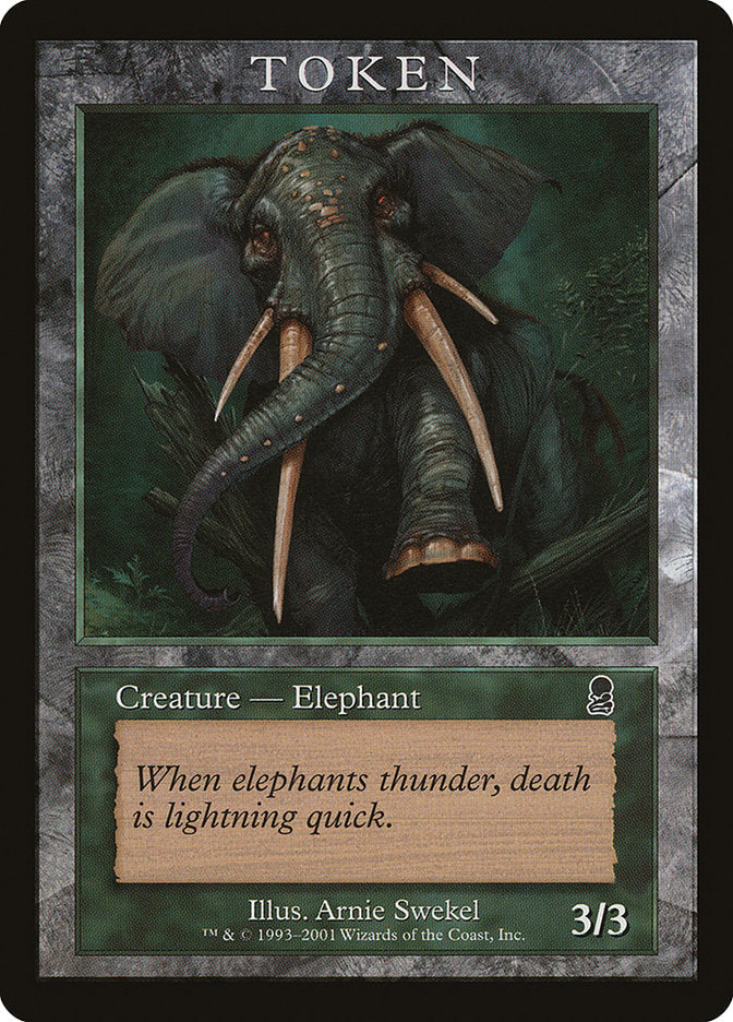 Elephant Token [Magic Player Rewards 2002] Magic: The Gathering