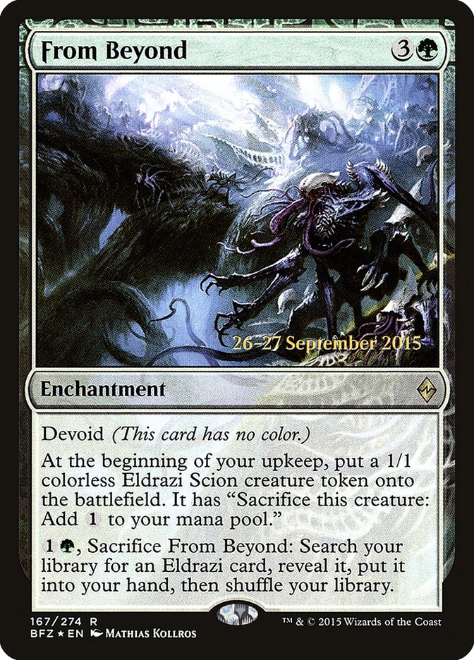 From Beyond [Battle for Zendikar Prerelease Promos] Magic: The Gathering