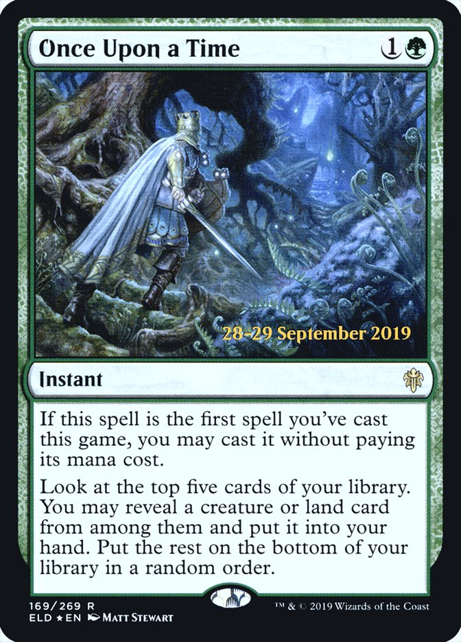 Once Upon a Time [Throne of Eldraine Prerelease Promos] Magic: The Gathering