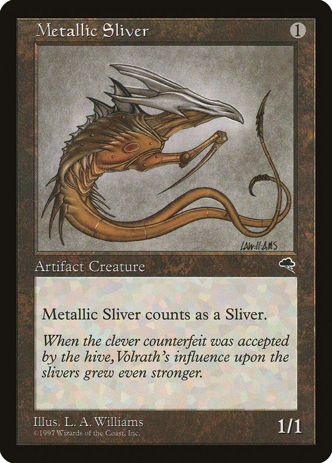 Metallic Sliver [Tempest] Magic: The Gathering