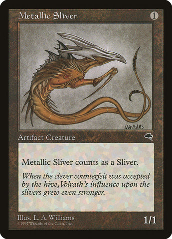 Metallic Sliver [Tempest] Magic: The Gathering