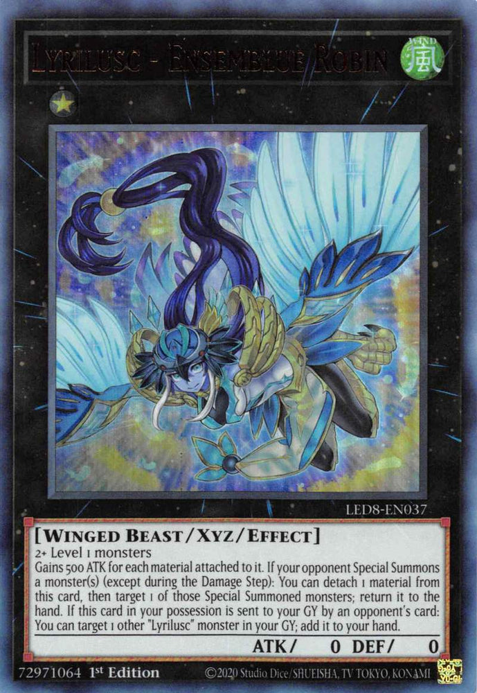 Lyrilusc - Ensemblue Robin [LED8-EN037] Ultra Rare Yu-Gi-Oh!