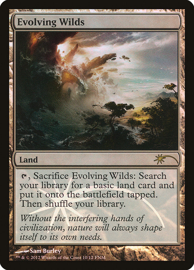 Evolving Wilds [Friday Night Magic 2012] Magic: The Gathering
