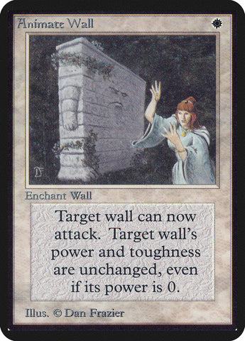 Animate Wall [Alpha Edition] Magic: The Gathering