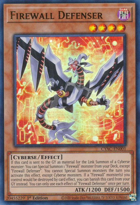 Firewall Defenser [CYAC-EN001] Ultra Rare Yu-Gi-Oh!