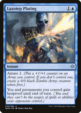 Lazotep Plating [War of the Spark] Magic: The Gathering