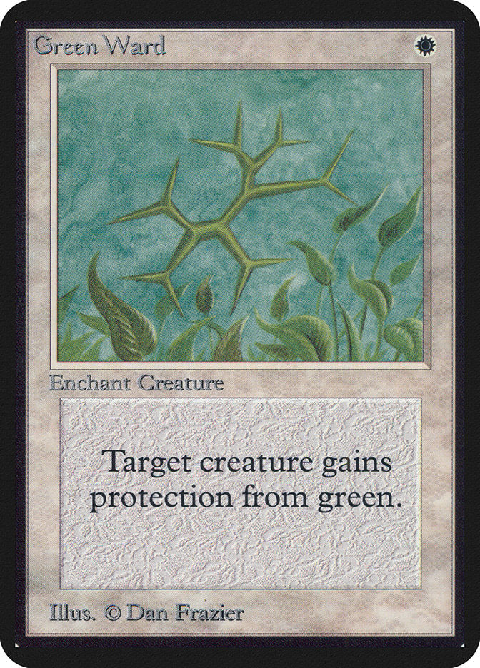 Green Ward [Alpha Edition] Magic: The Gathering